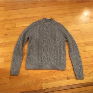 Abercrombie and Fitch Gray Mock Neck Sweater